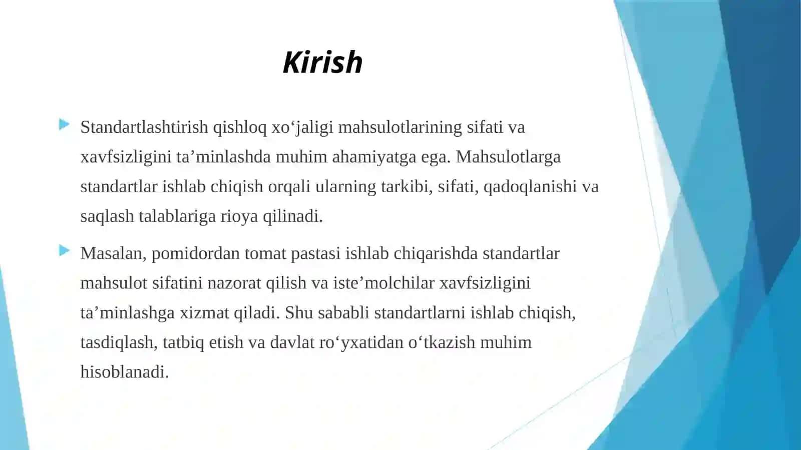 Standartlarniishlabchiqish, tasdiqlatish, vatatbiqetish qoidalari va standartlarni davlat roʻyxatidan oʻtkazish 3