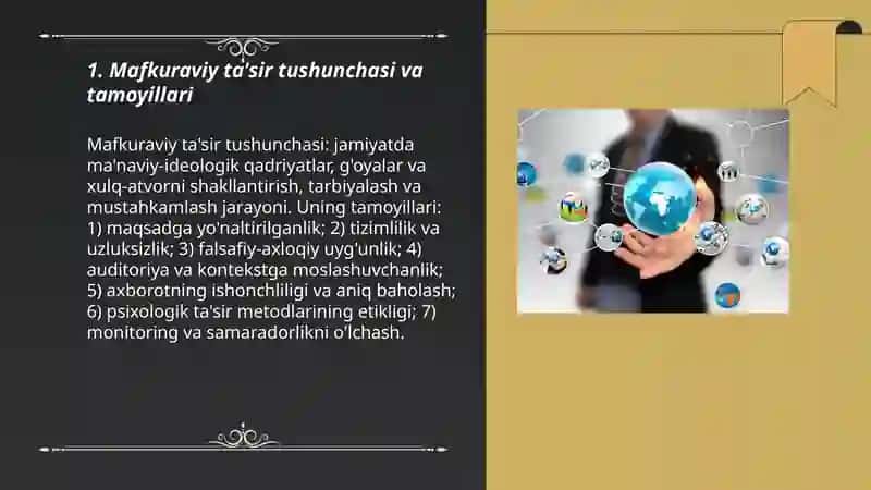Mafkuraviy ta'sir va g'oyaga ishonchni shakllantirish 3