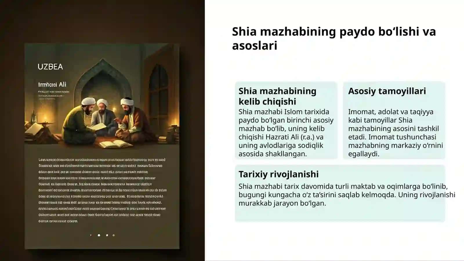 Islomdagi asosiy yo‘nalish va mazhablar 3