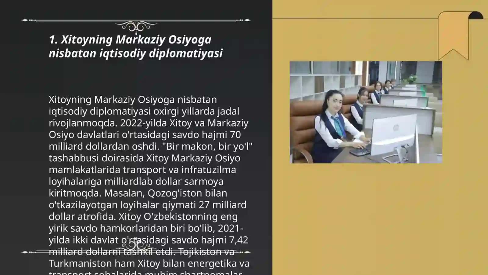 Xitoyning Markaziy Osiyoga nisbatan iqtisodiy diplomatiyasi 3