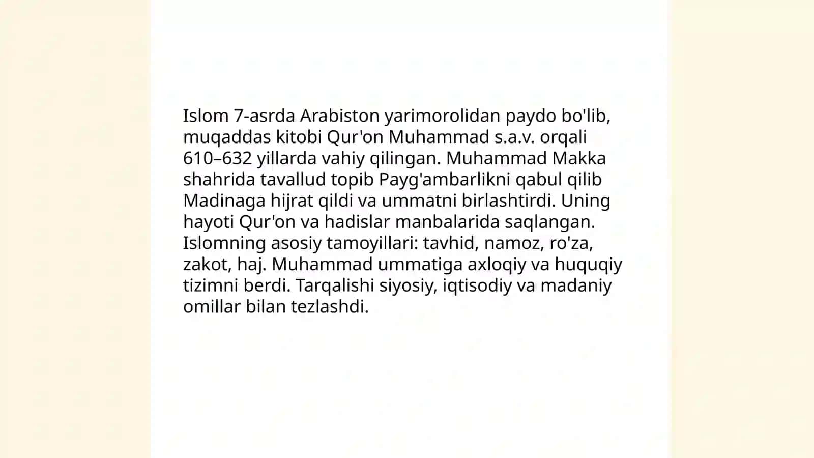 Islom dinining tarixi va mohiyati 3