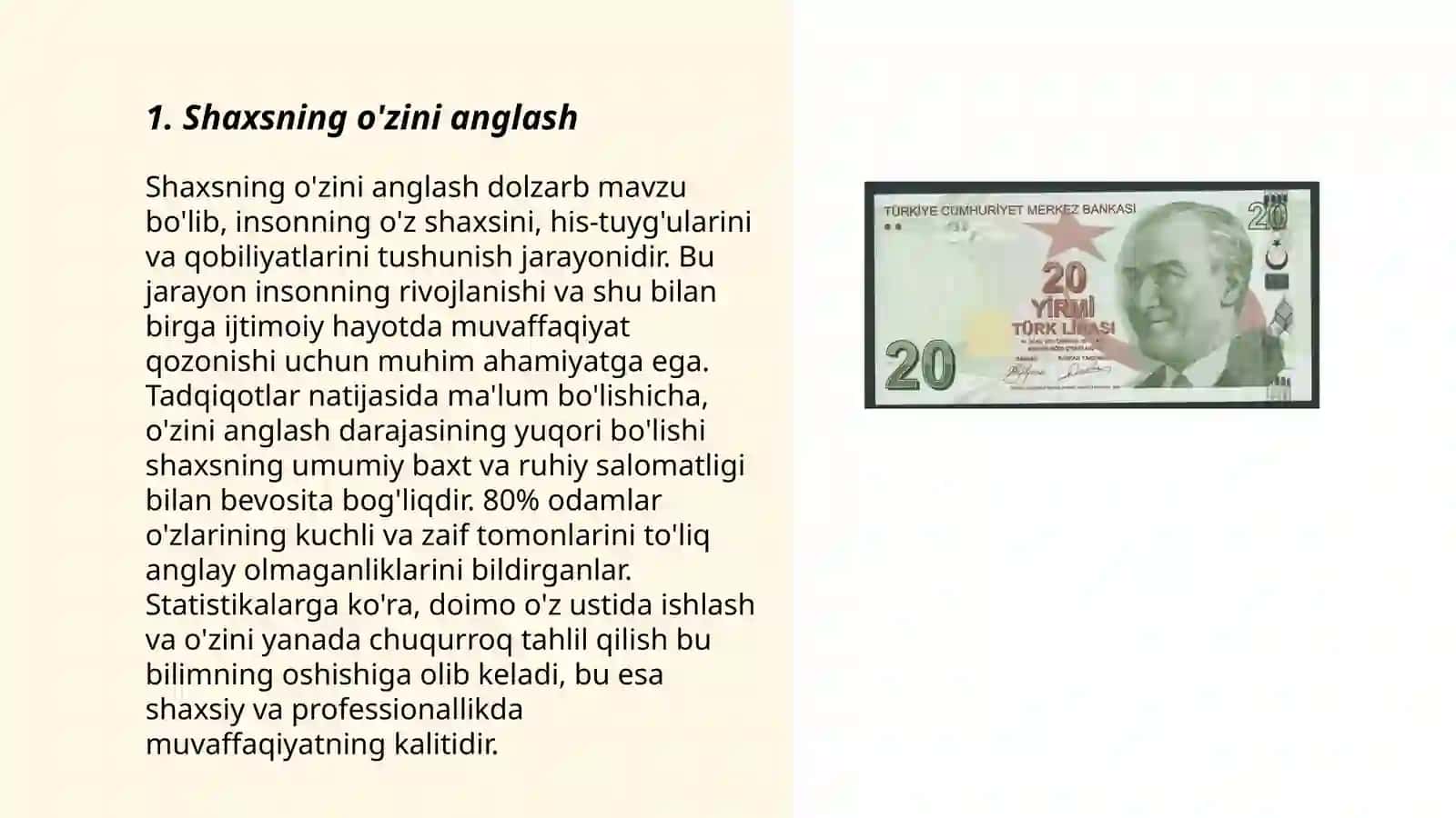 Shaxsning oziga bahosi 3