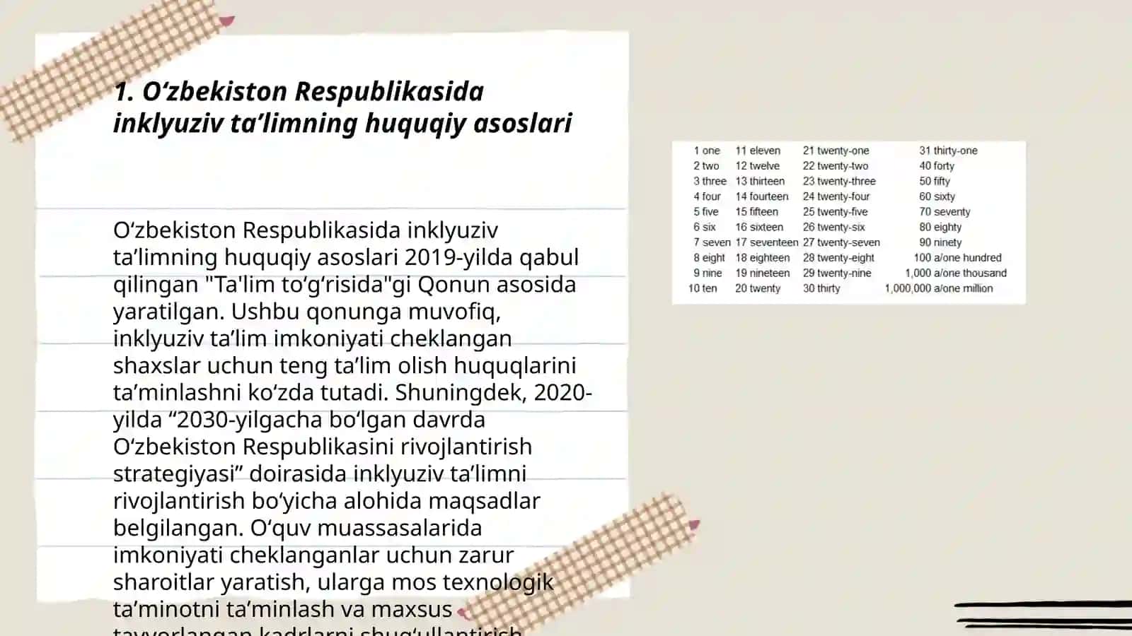 Oʻzbegiztonda inkulizif taʼlimning meʼyoriy huquqiy bazasini taxlil qilish 3
