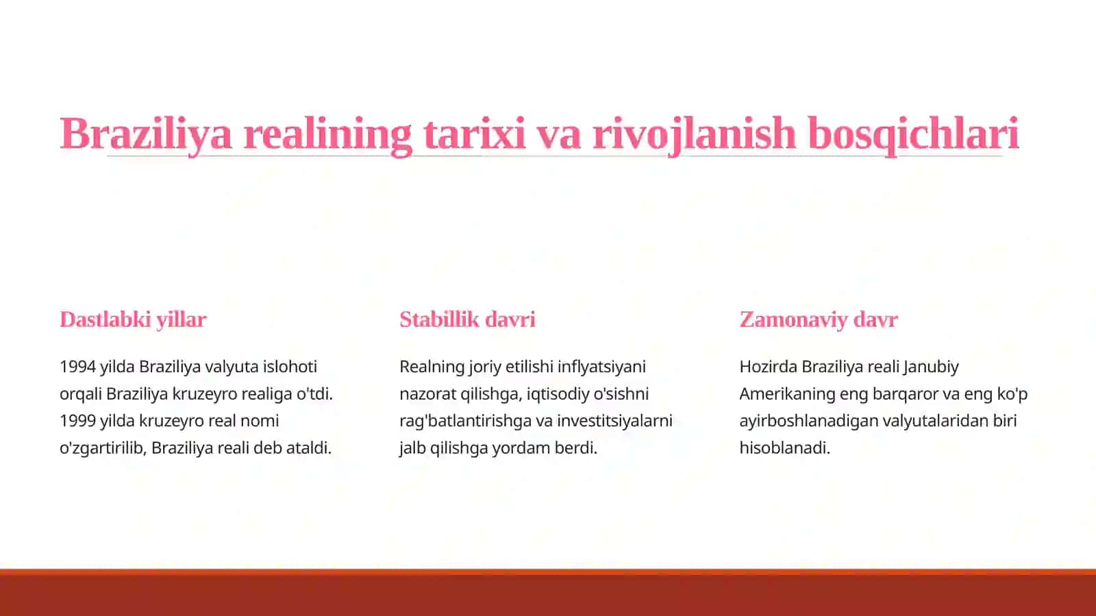Brazilya pul birligi 3