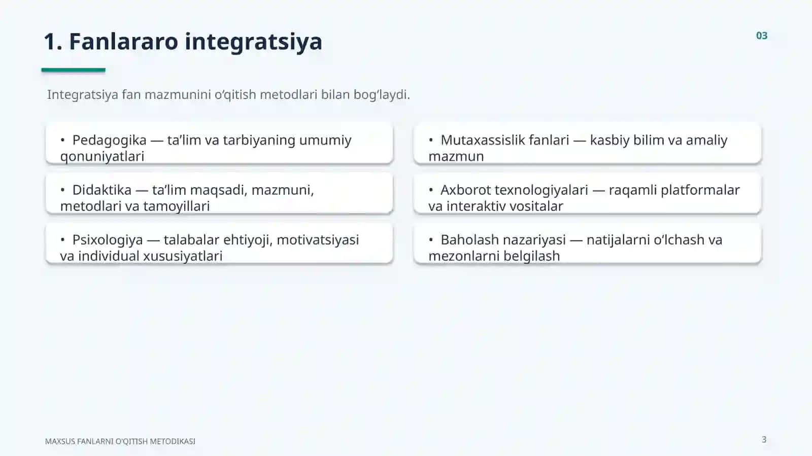 Ilmiy-nazariy asoslar va oliy ta’limda pedagogik faoliyatni tashkil etish 3