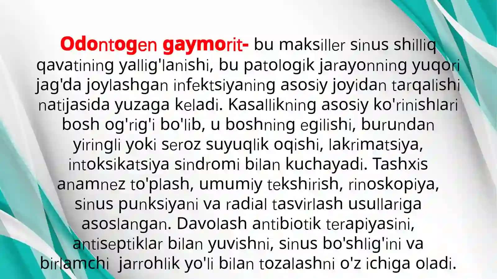 Odontogengaymorit 3