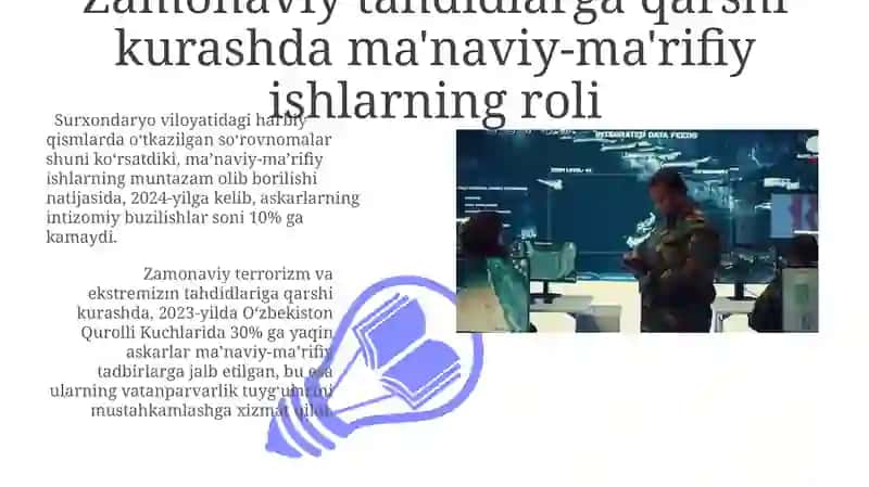 Qurolli Kuchlar tizimidagi ma'naviy-ma'rifiy ishlarning maqsadlari 3