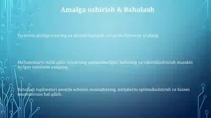 Yechim Ishlab Chiqish 3