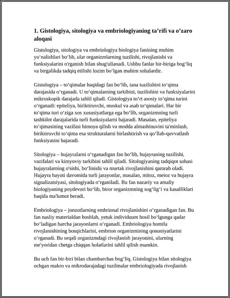 Gistologiya, sitologiya va embriologiya 3