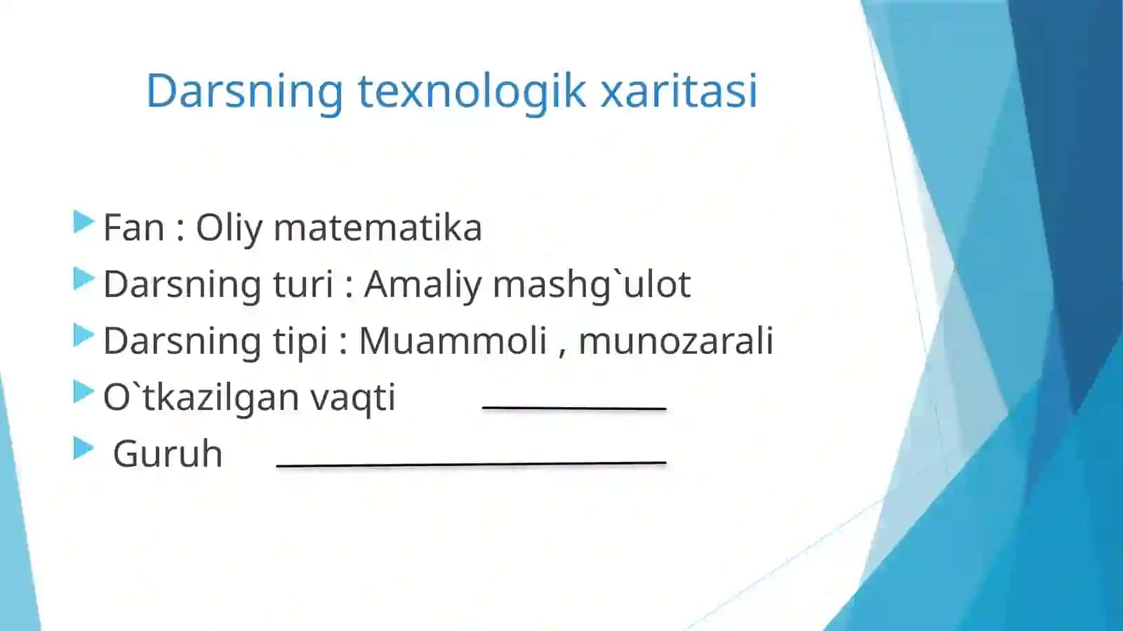 Differensial tenglamalar 3