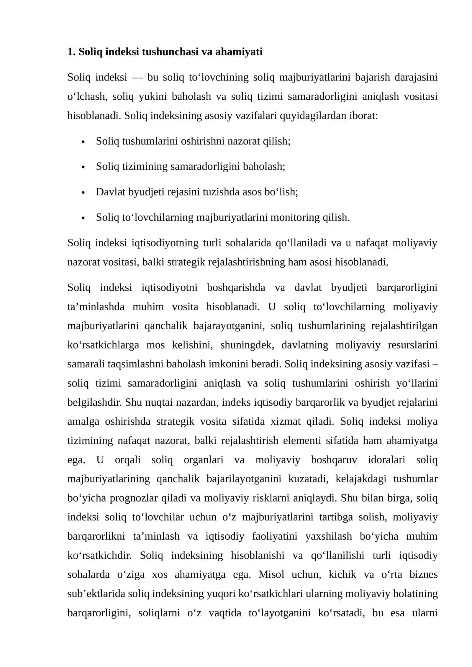 SOLIQ INDEKSNING YANGI TALABLARI 3
