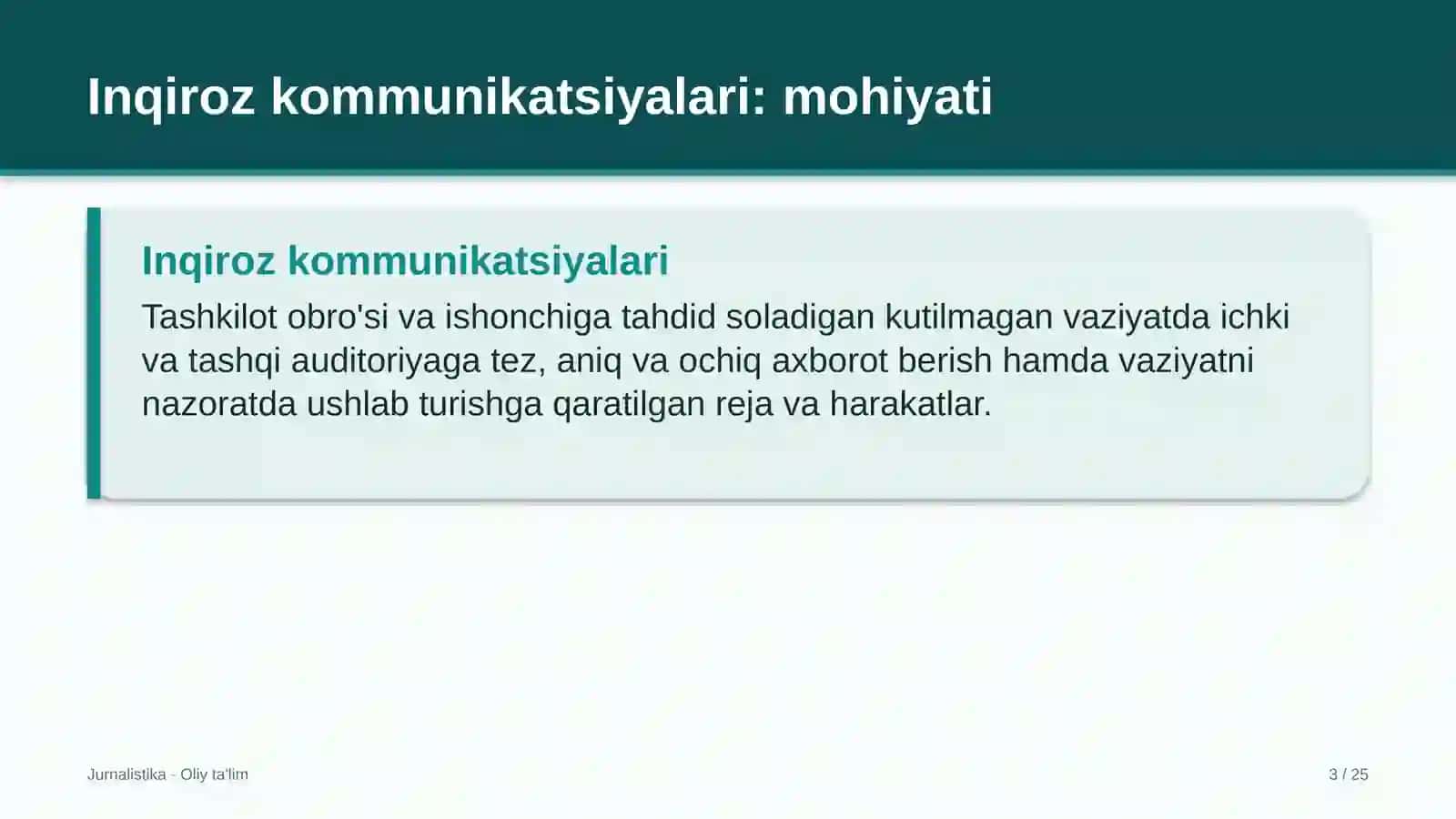 sanitariya epidemiologiya xizmatida inqiroz kommunikatsiyalari 4892 3