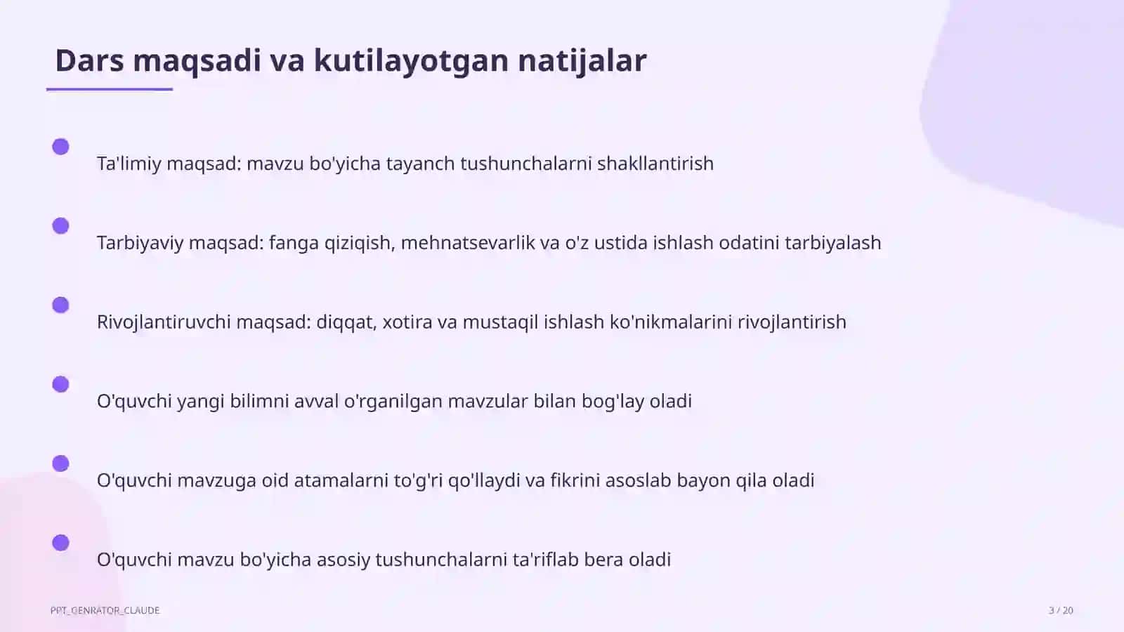 Koordinatalar metodi: to'g'ri chiziq va aylana tenglamalari (9-sinf) 3