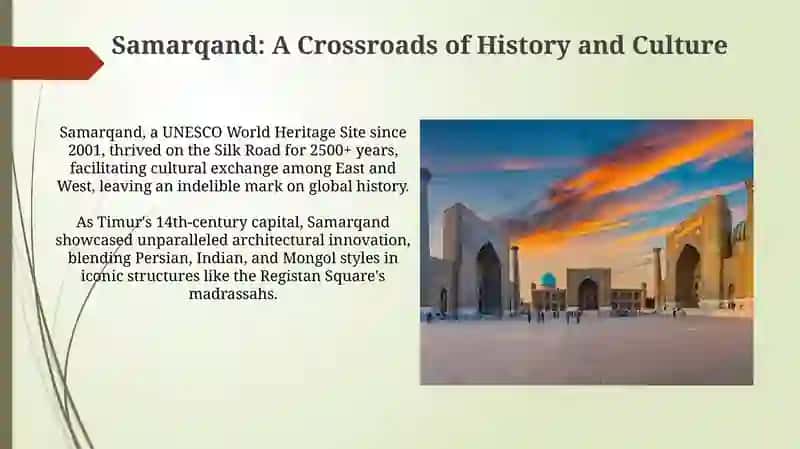 Samarqand as a tourism city 3