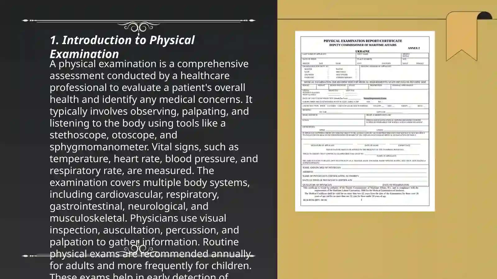 Physical examinations 3