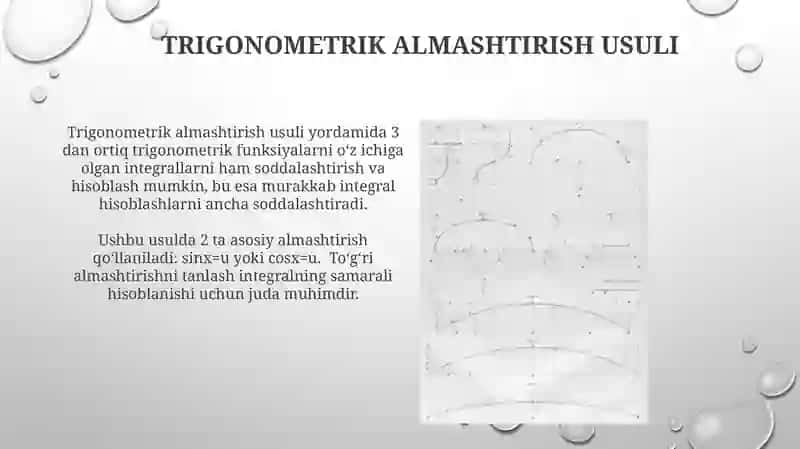 Trigonometrik integrallash 3