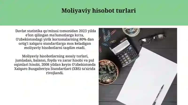 Moliyaviy hisobotlar 3