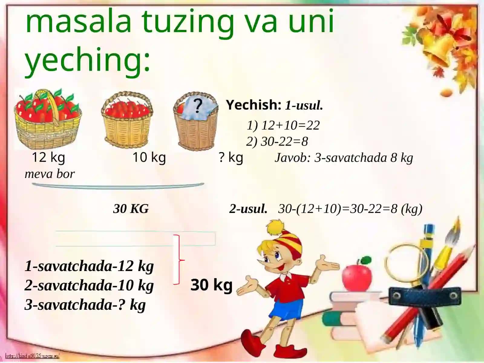 Matematika darsi 3