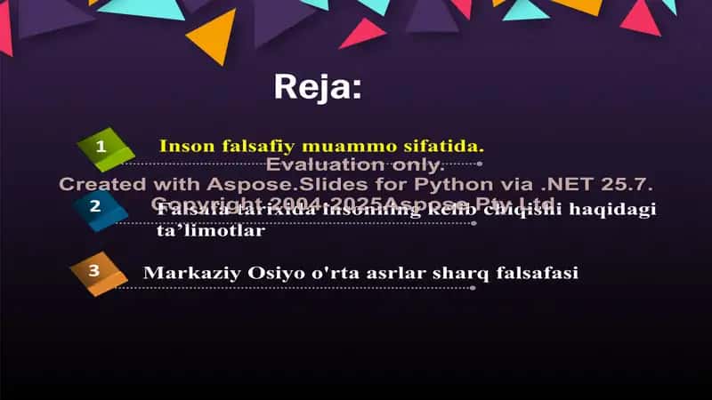 Markaziy Osiyo o'rta asrlar sharq falsafasi 3