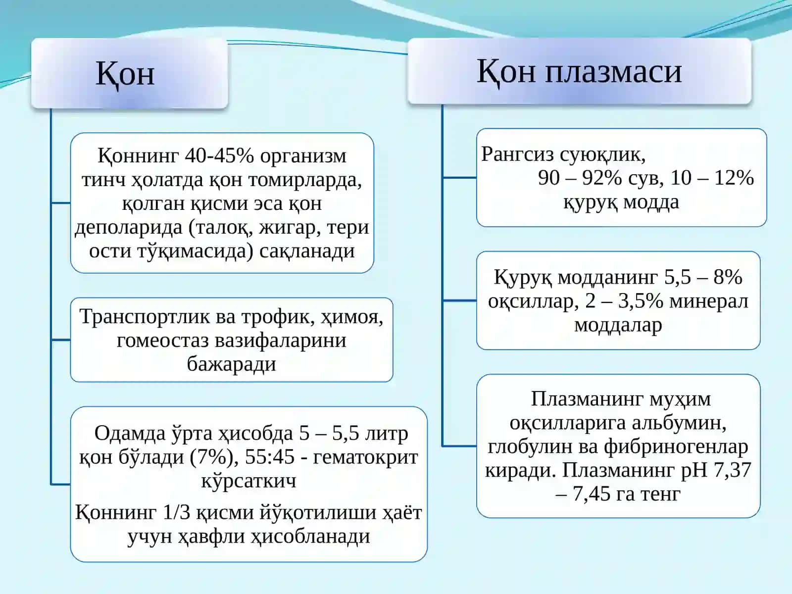 ҚОН. ҚОН АЙЛАНИШ ОРГАНЛАРИНИНГ ЁШ ХУСУСИЯТЛАРИ 3