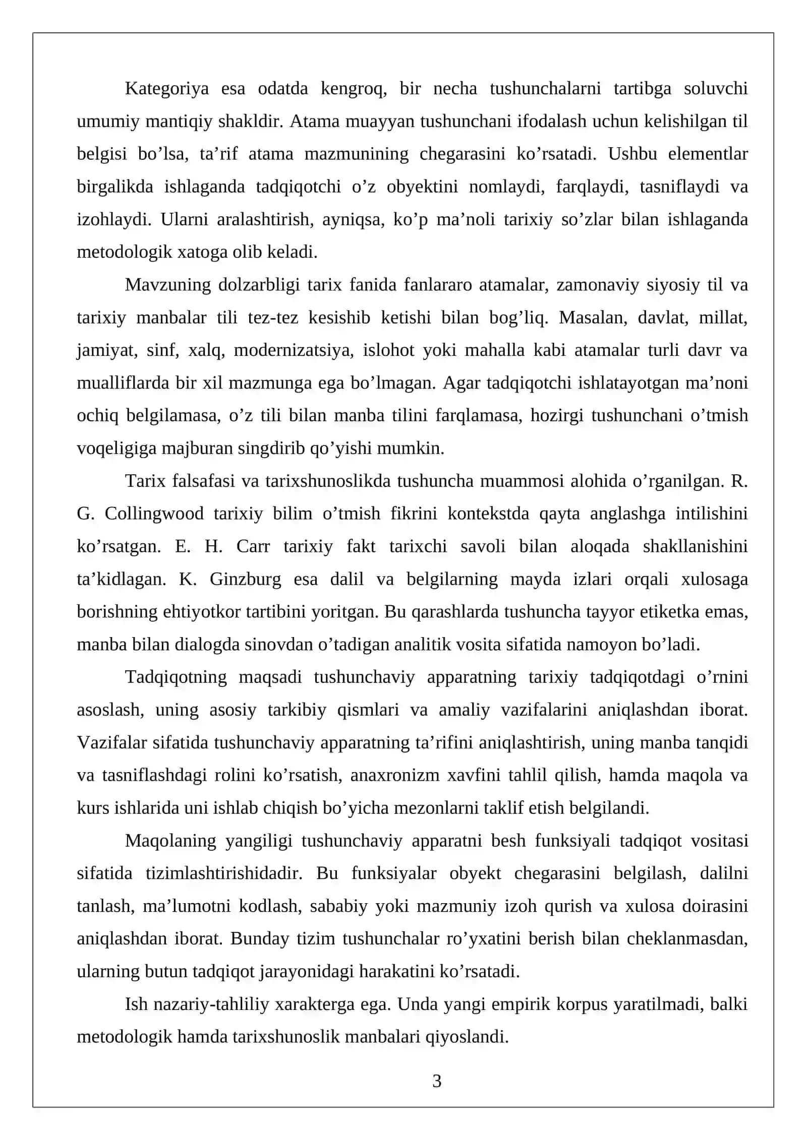 TUSHUNCHAVIY APPARAT TARIXIY TADQIQOTNING VOSITASI SIFATIDA maqola 3