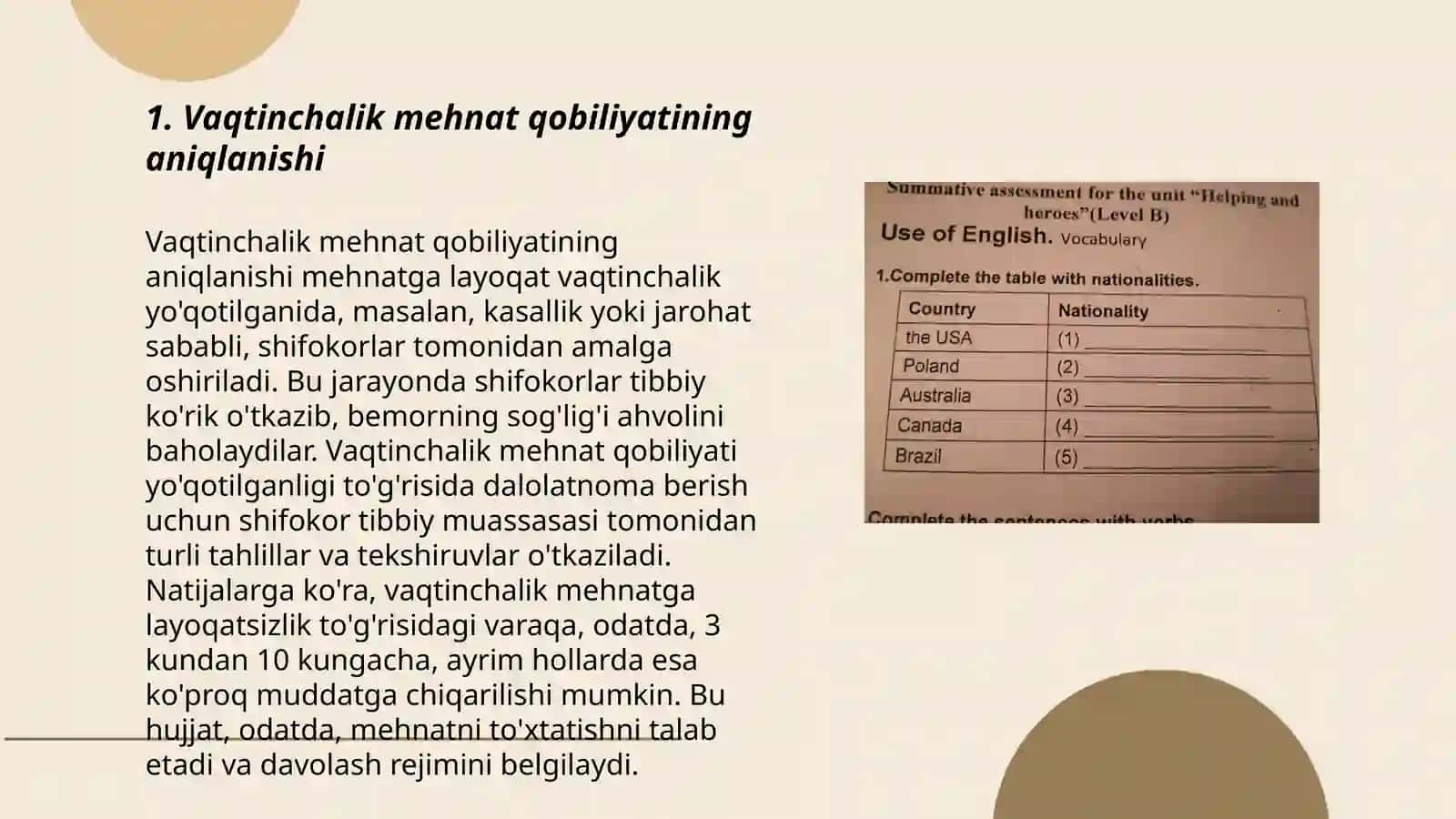Vaqtinchalik mehnat qobilyati, ekspertiza va oʻtkazish qoidalari 3