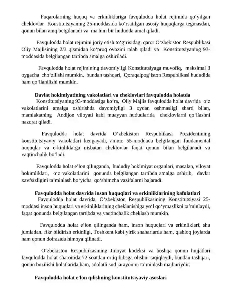 Favqulodda holat to'g'risidagi konstitutsiyaviy huquq 3
