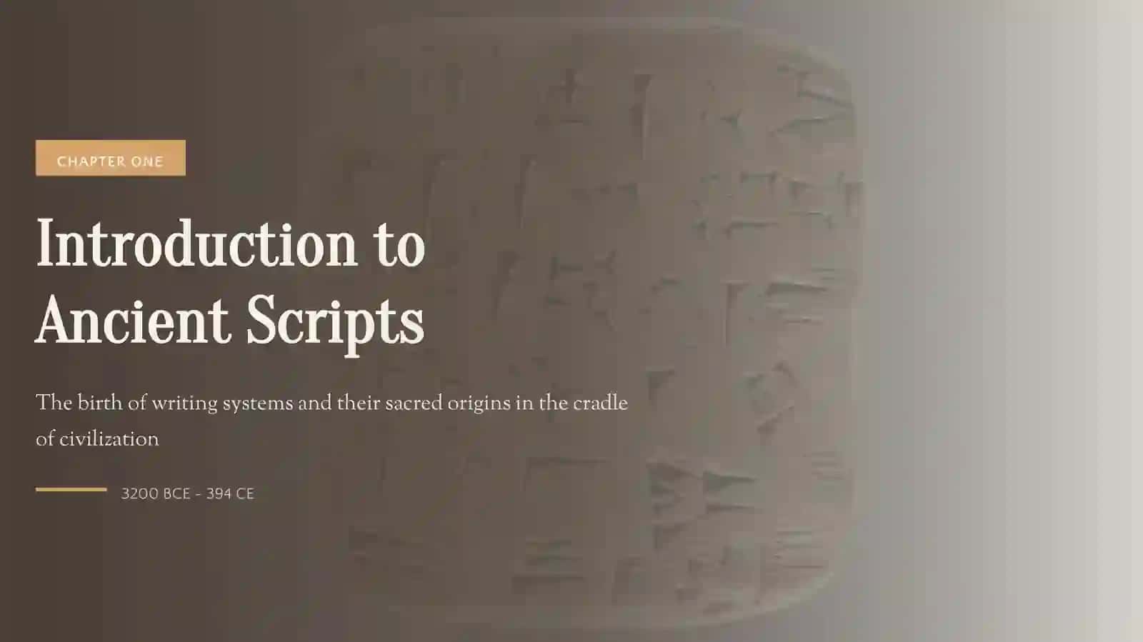 Ancient Scripts and Religion 3