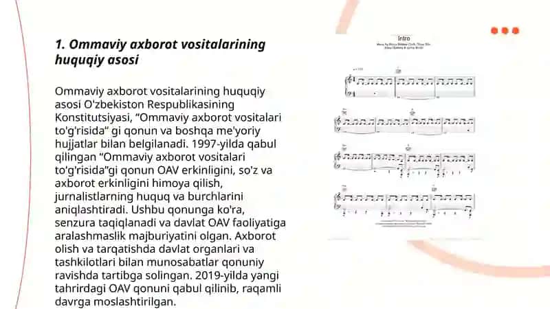 Ommaviy axborot vositalarining huquqiy asosi 3