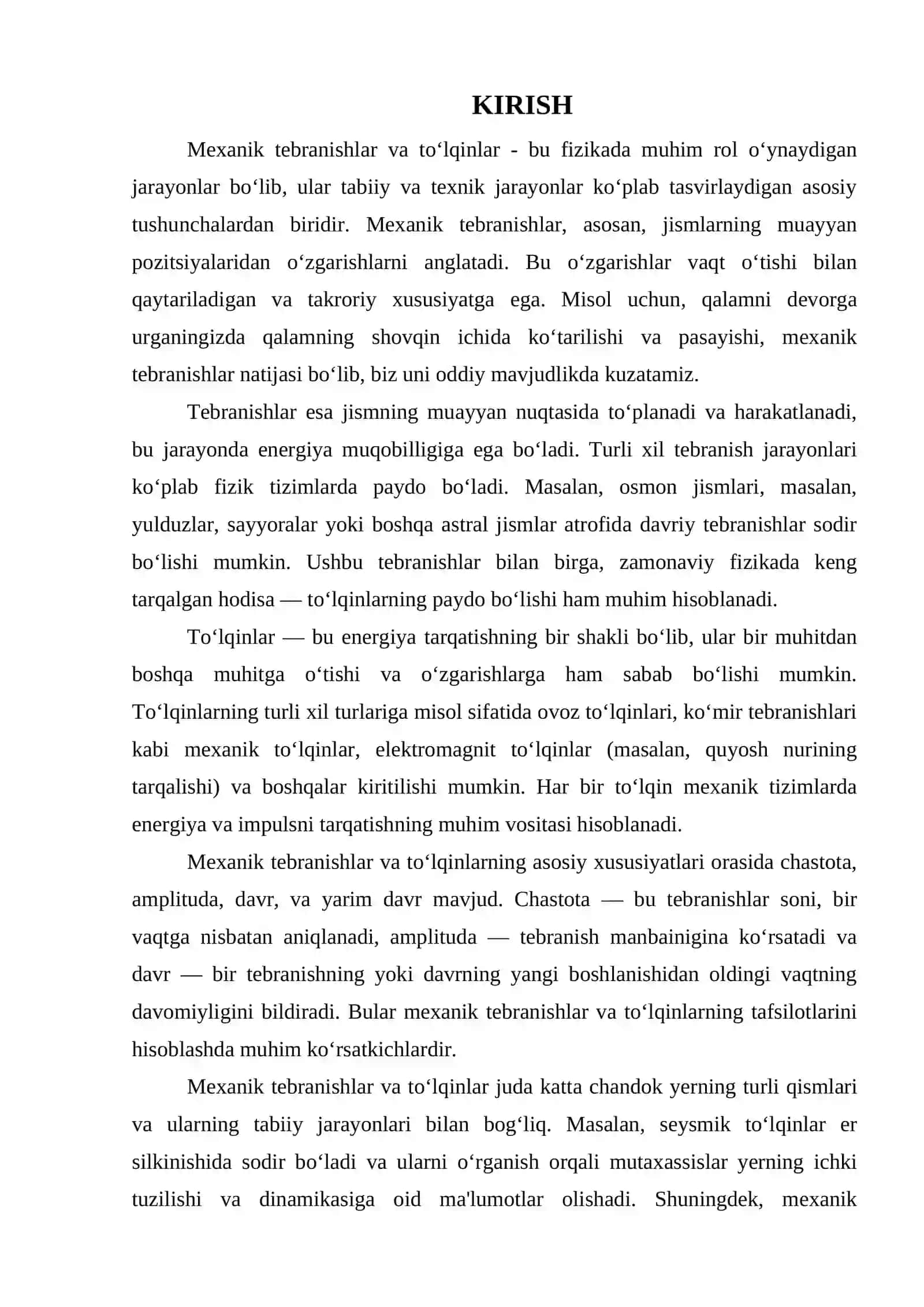 MEXANIK TEBRANISHLAR VA TO‘LQINLAR 3