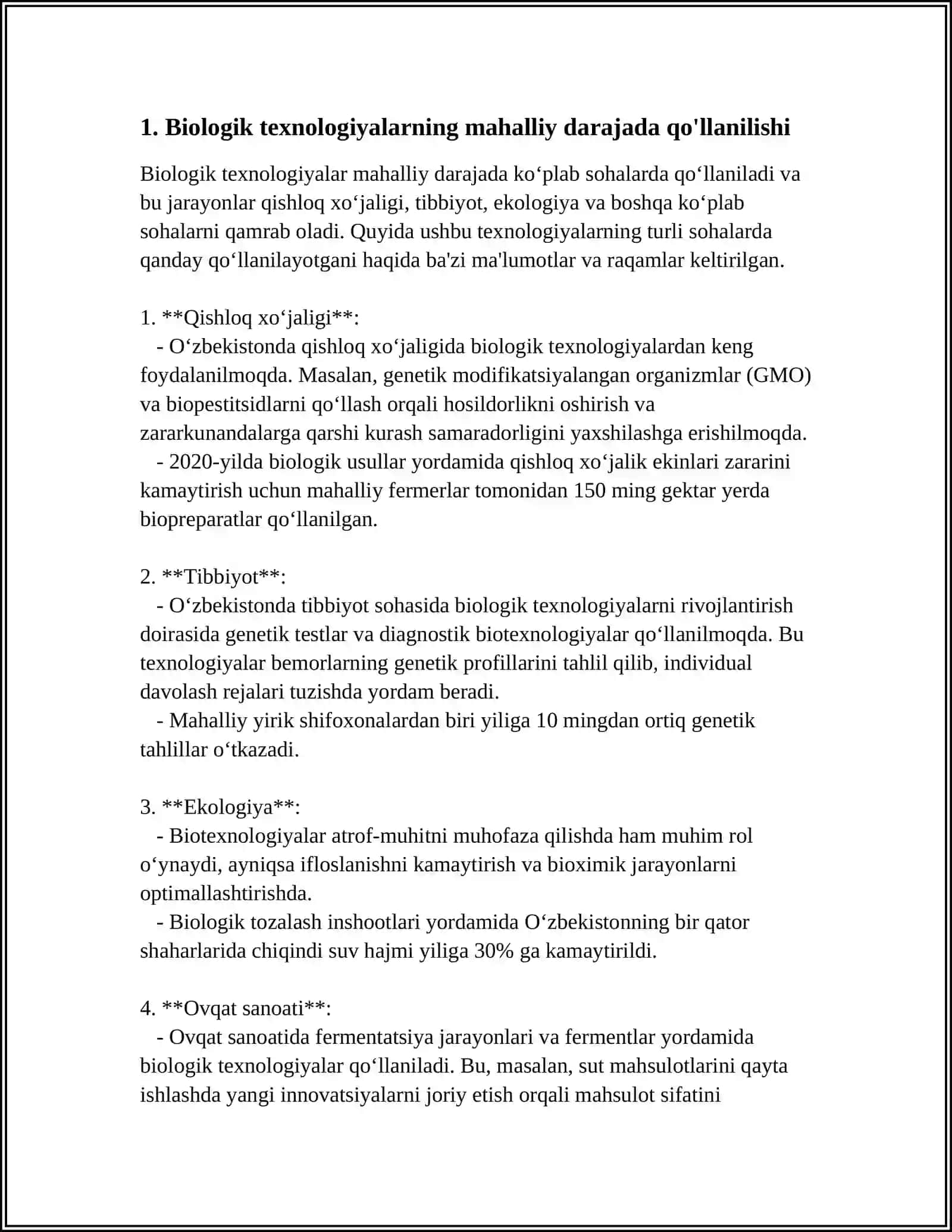 BIOLOGIK TEXNOLOGIYALARDAN LOKAL VA XUSUSIY DARAJADA FOYDALANISH 3