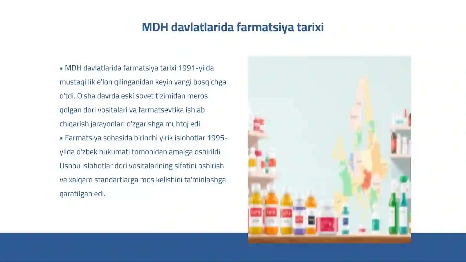 MDH davlatlarida farmatsiyani rivojlantirish 3