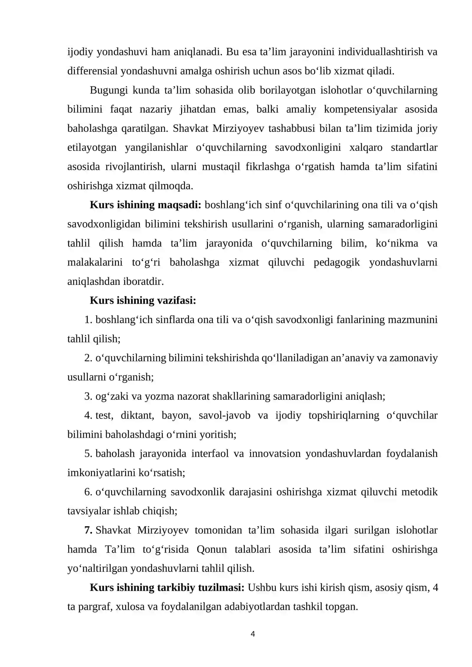 Boshlang‘ich sinflar o‘quvchilarining ona tili va o‘qish savodxonligidan bilimini tekshirish usullari 3
