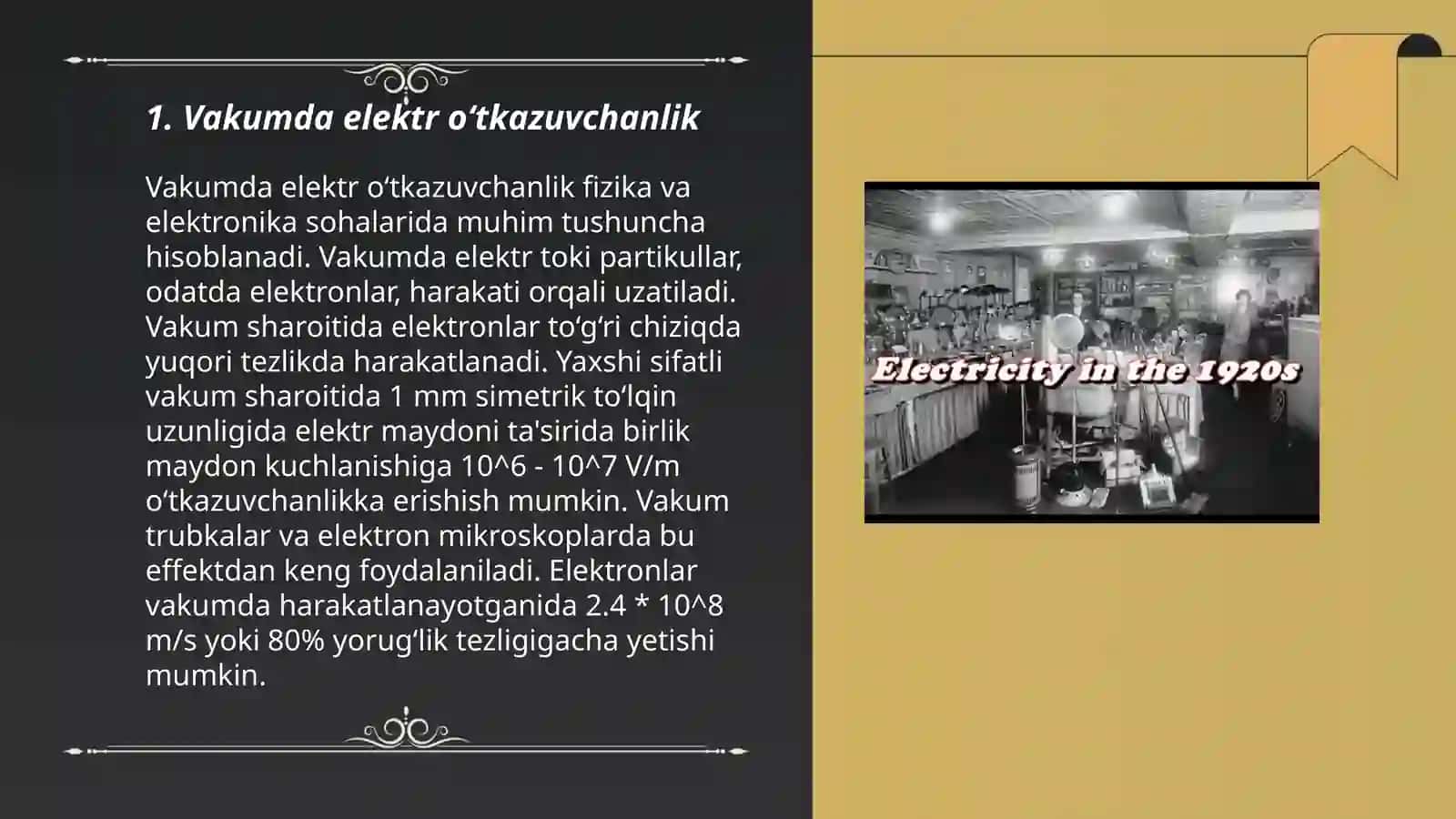 Vakumda elektr to'ki va termoelektron emissiya hodisasi 3