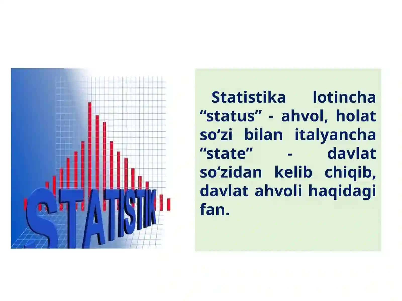 Statistikagakirish, fanining predmeti va kuzatish uslubiyoti 3