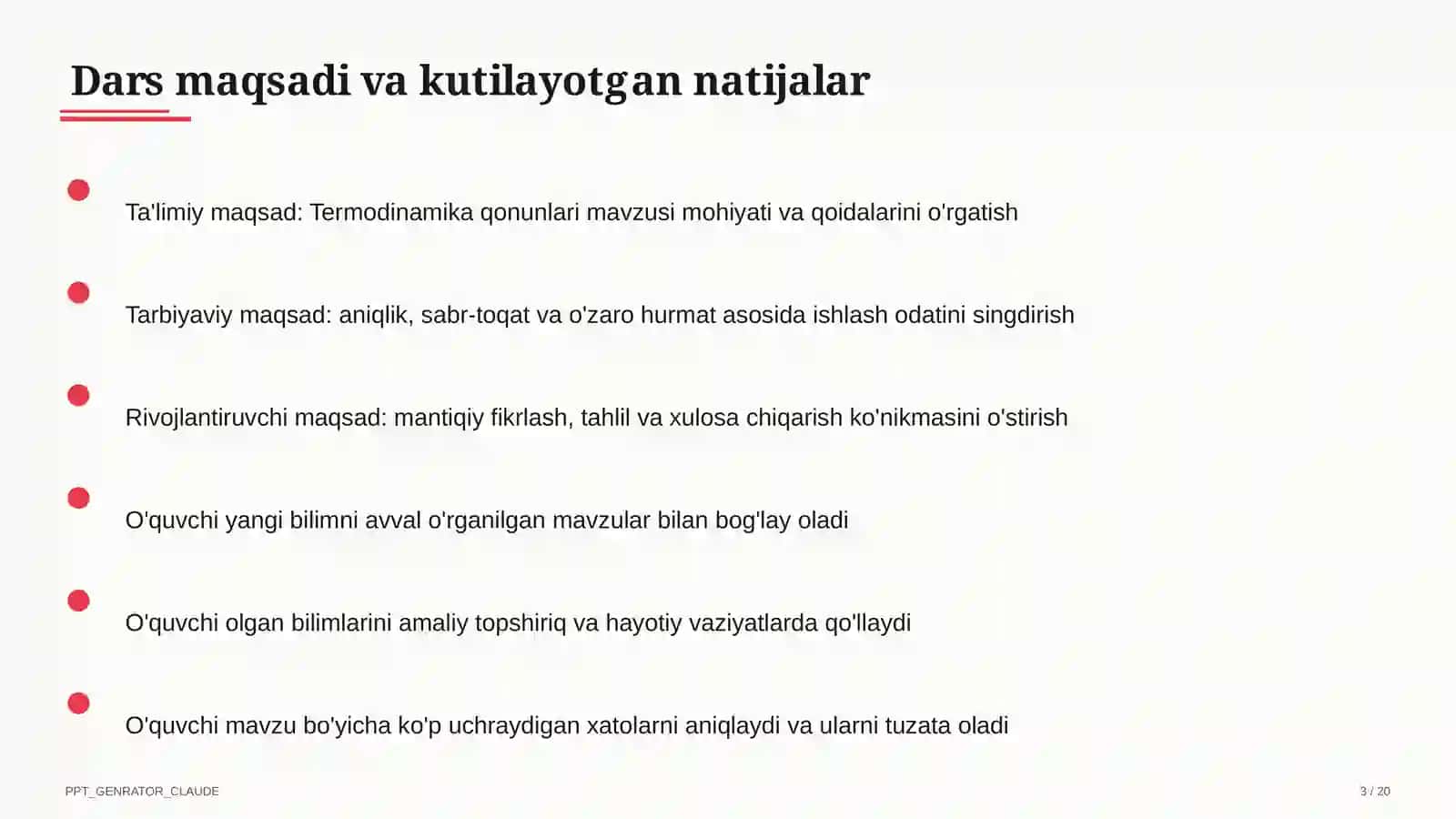 Termodinamika qonunlari (10-sinf) 3