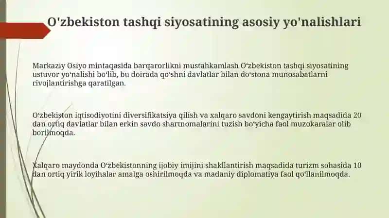 O'zbekiston va jahon hamjamiyati 3