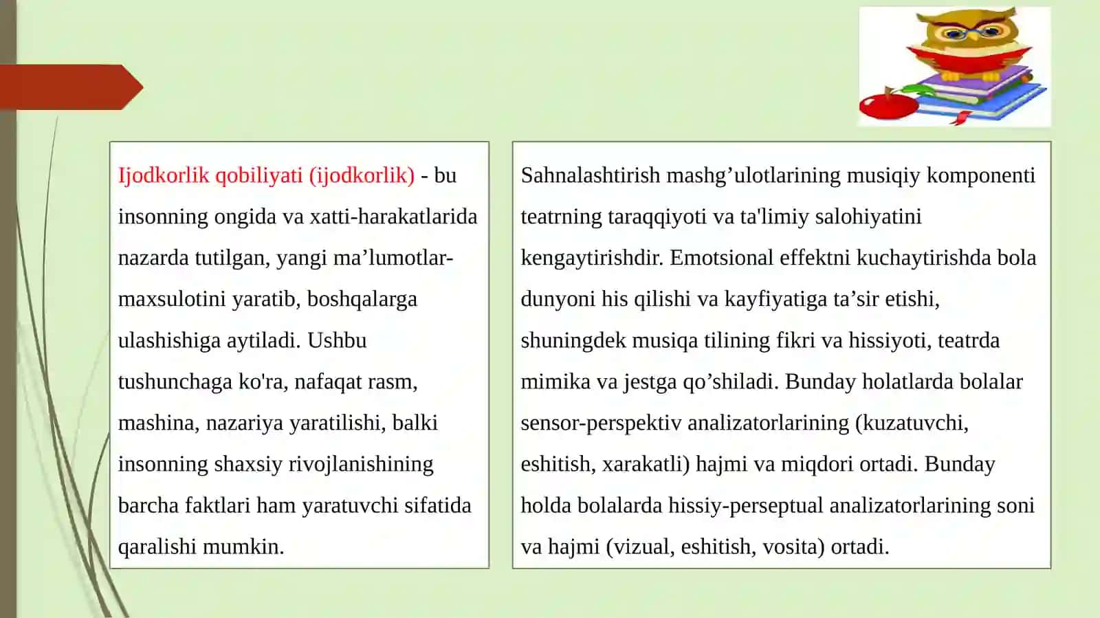 Sahnalashtirish faoliyati jarayonida bolalarda ijodkorlikni rivojlantirishning o’ziga xosligi 3