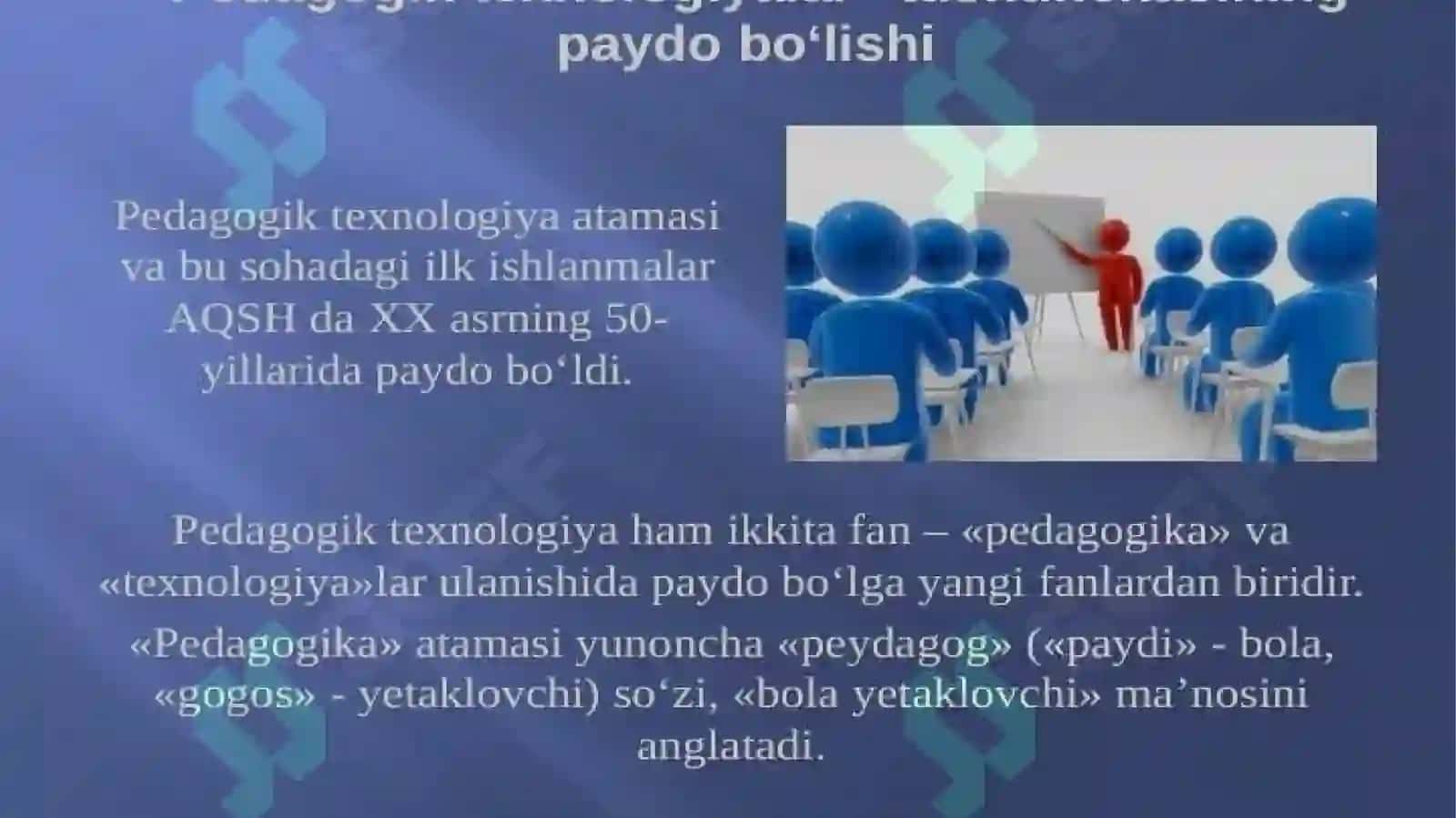 Pеdаgоgik tехnоlоgiya pеdаgоgikаning mustаqil sоhаsi sifаtidа 3