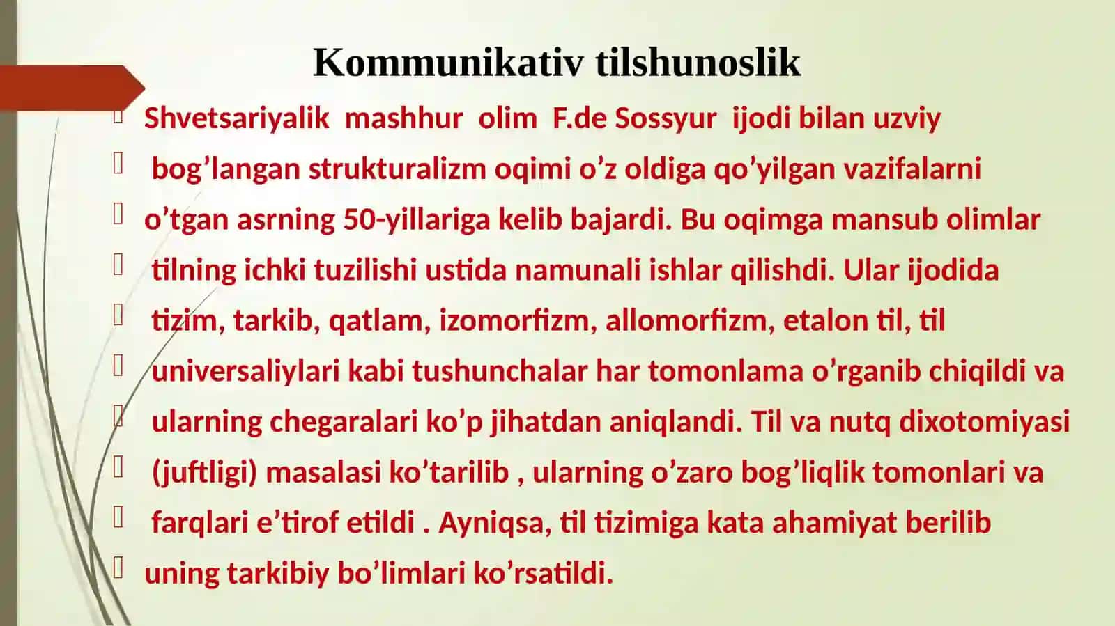 KOMMUNIKATIV TILSHUNOSLIK 3