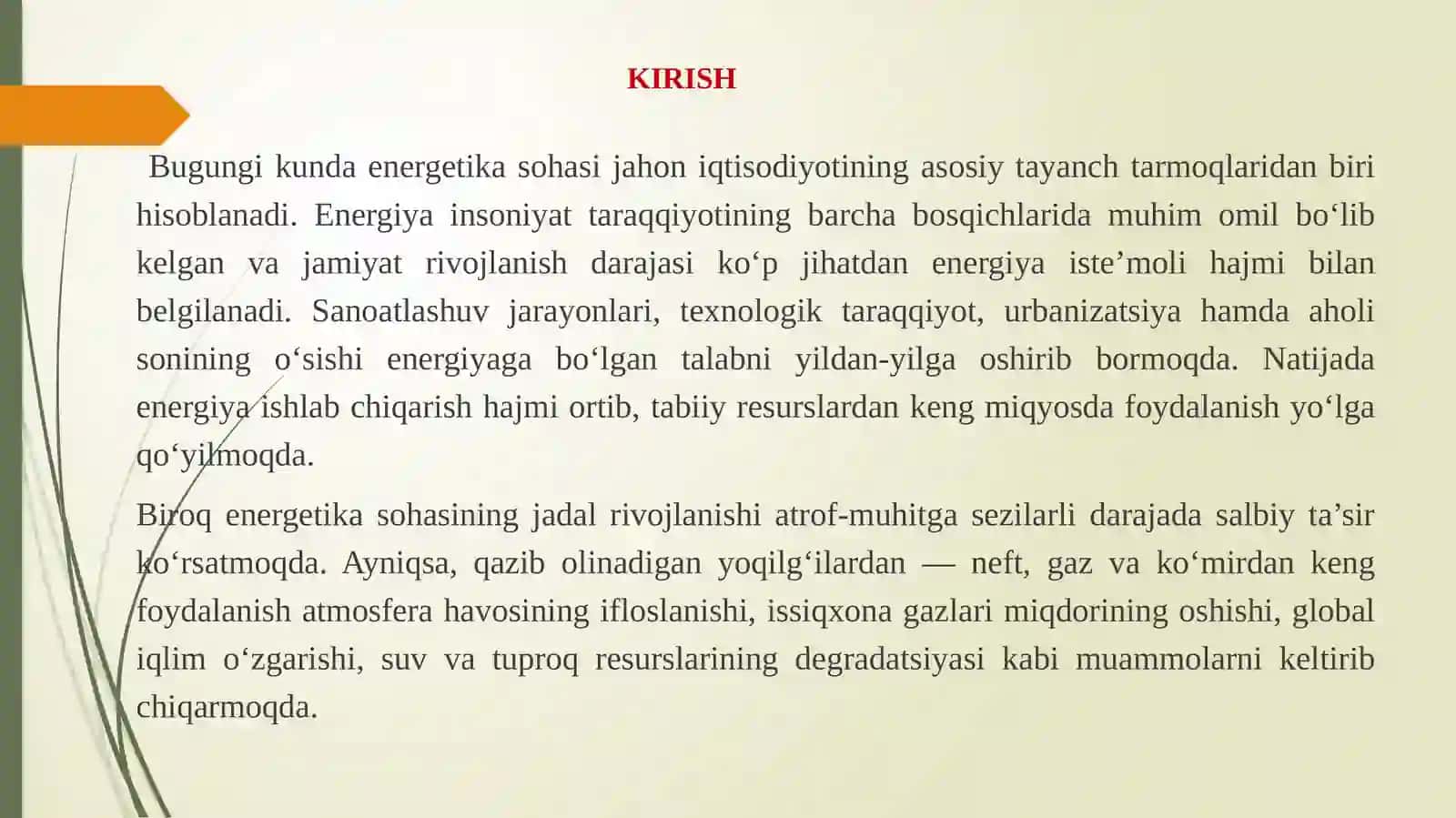 Energetikaning ekologik muammolari 3
