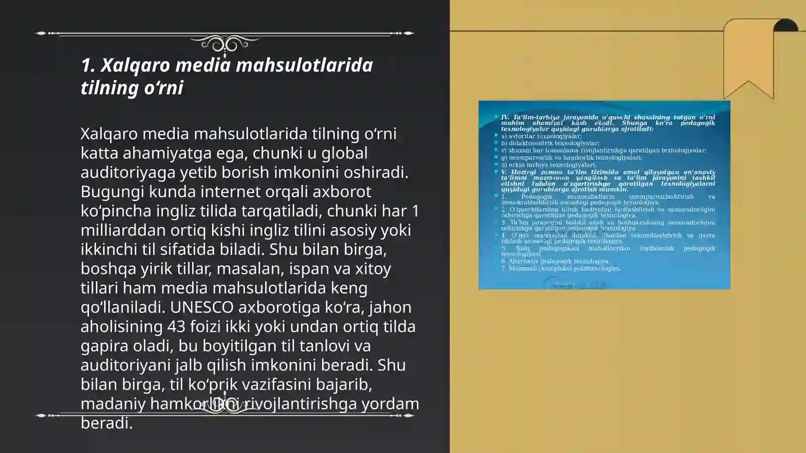 Xalqaro jurnalist faoliyatida media mahsulotining tili va uslubi masalalari! 3