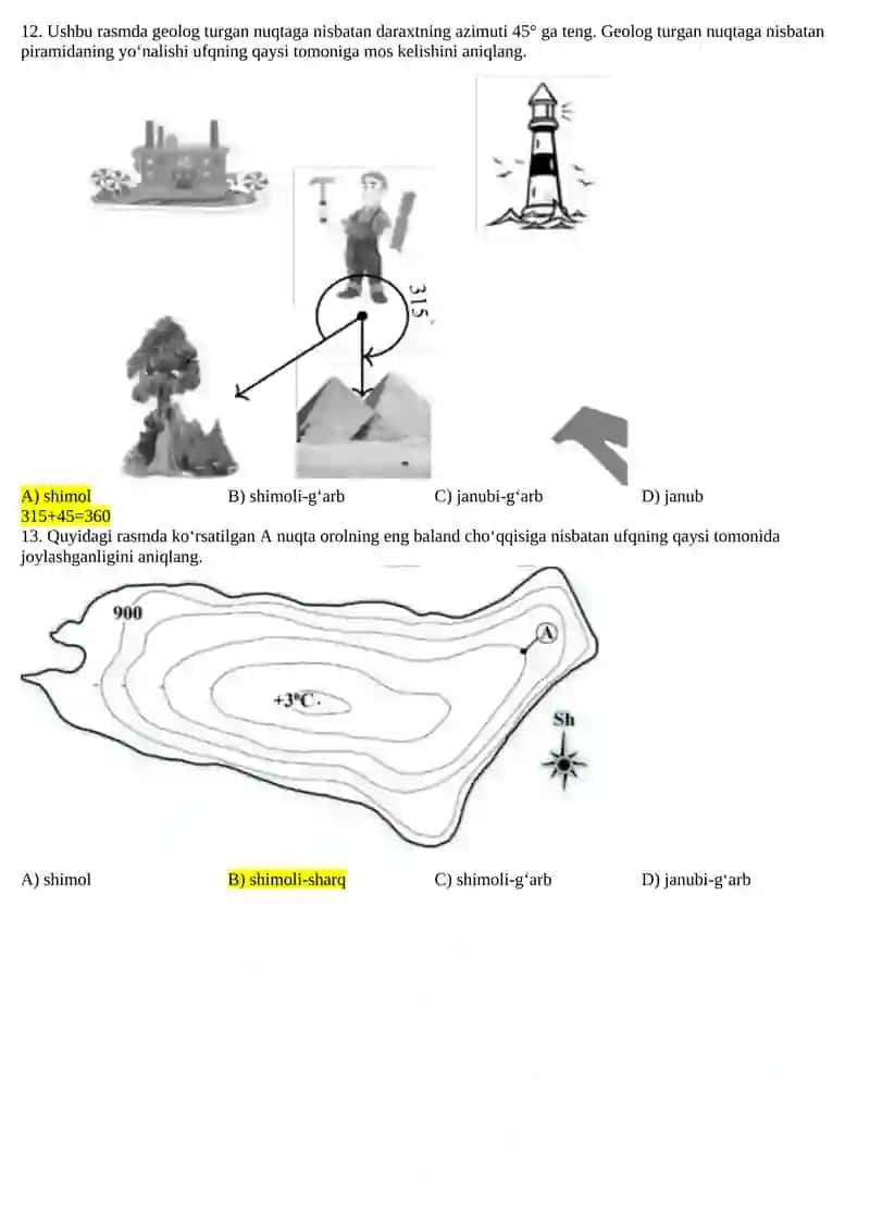 GEOGRAFIYA Azimut 3