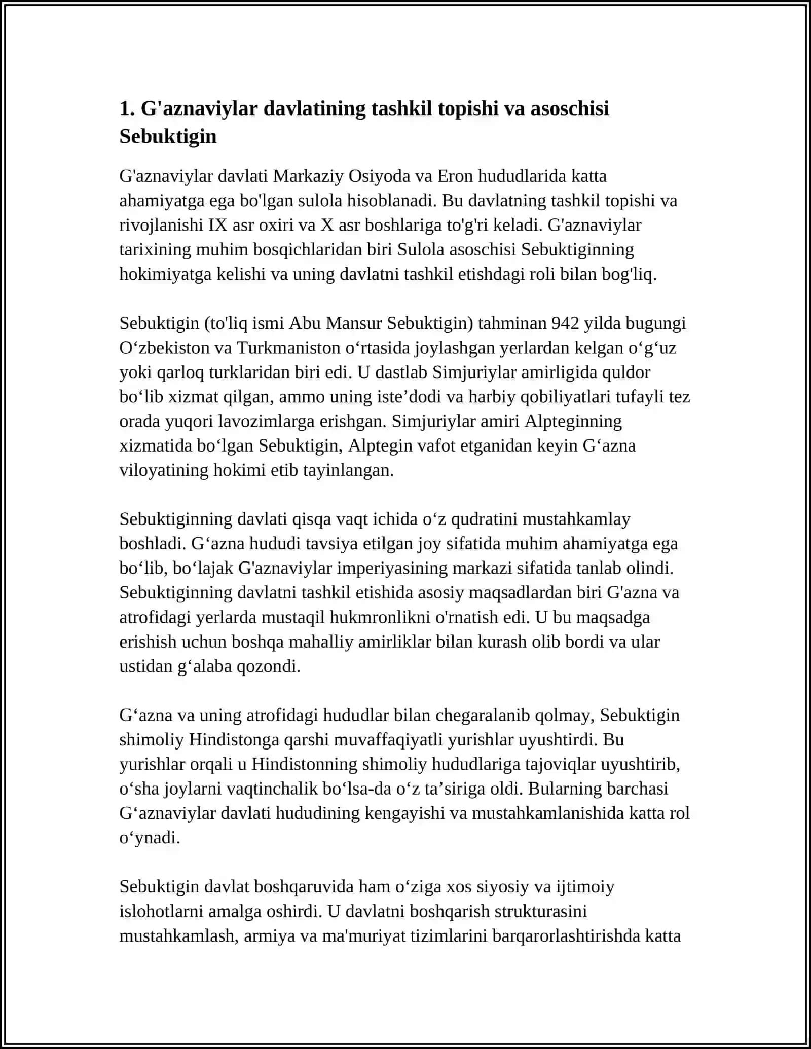 REFERAT G'AZNAVIYLAR 3