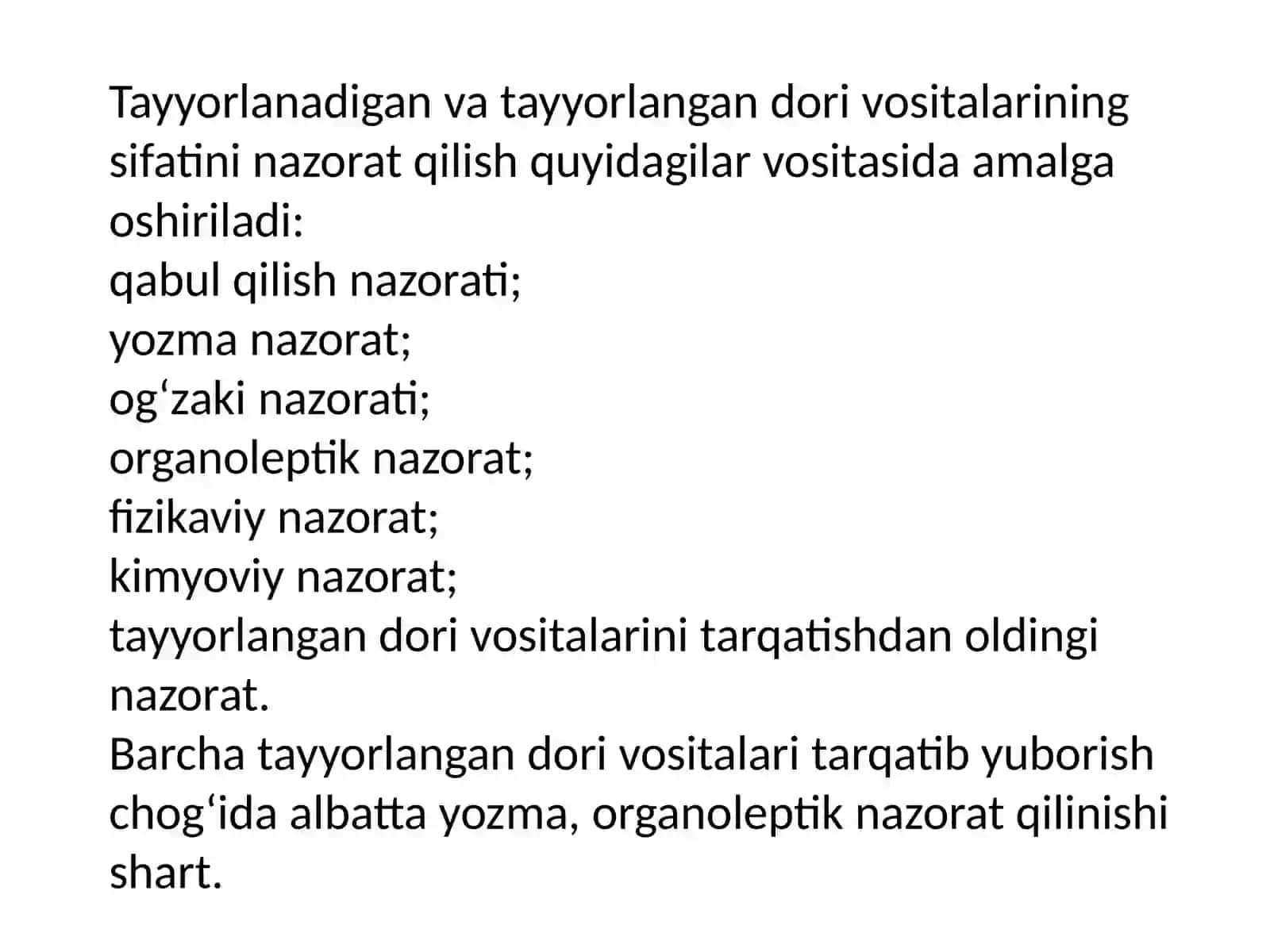 Dorivositalarinin nazorat qilish 3