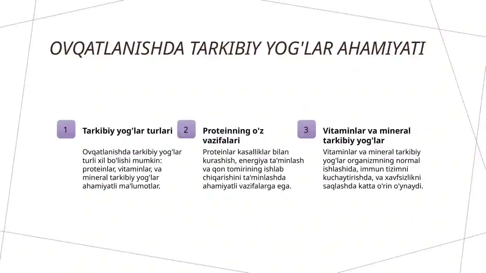 Sog'lom hayot tarzining qoidalari 3