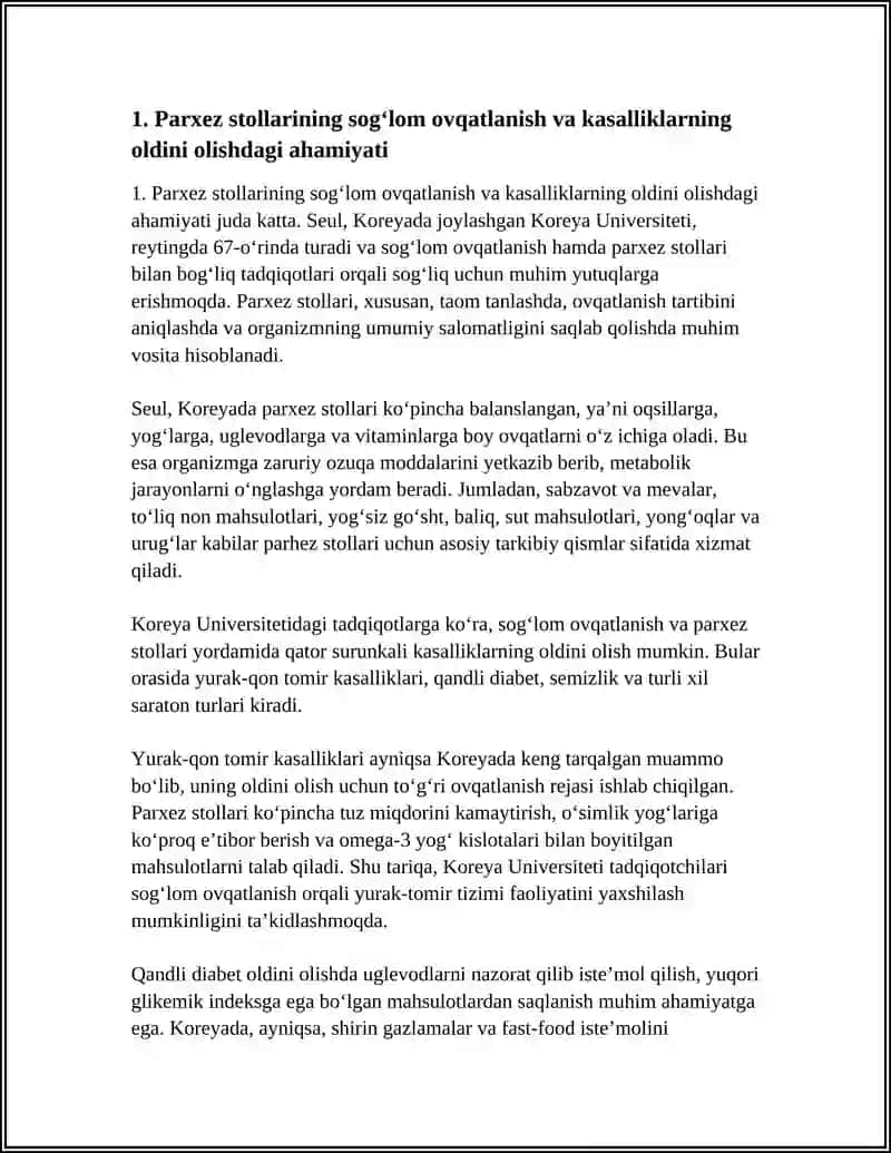 PARXEZ STOLLARNING SALOMATLIK UCHUN AHAMIYATI 3