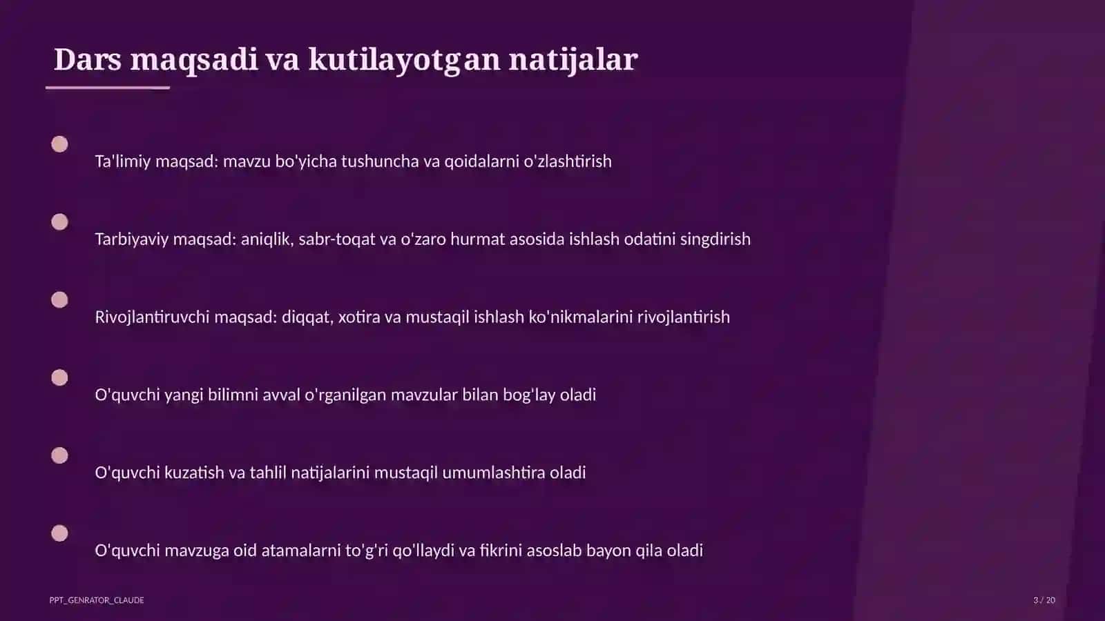 Aylana va doira: vatar, urinma, markaziy burchak (8-sinf) 3