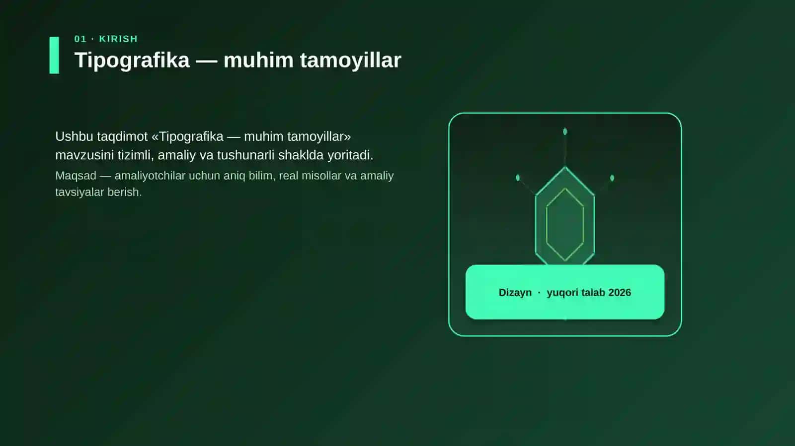 Tipografika — muhim tamoyillar 3