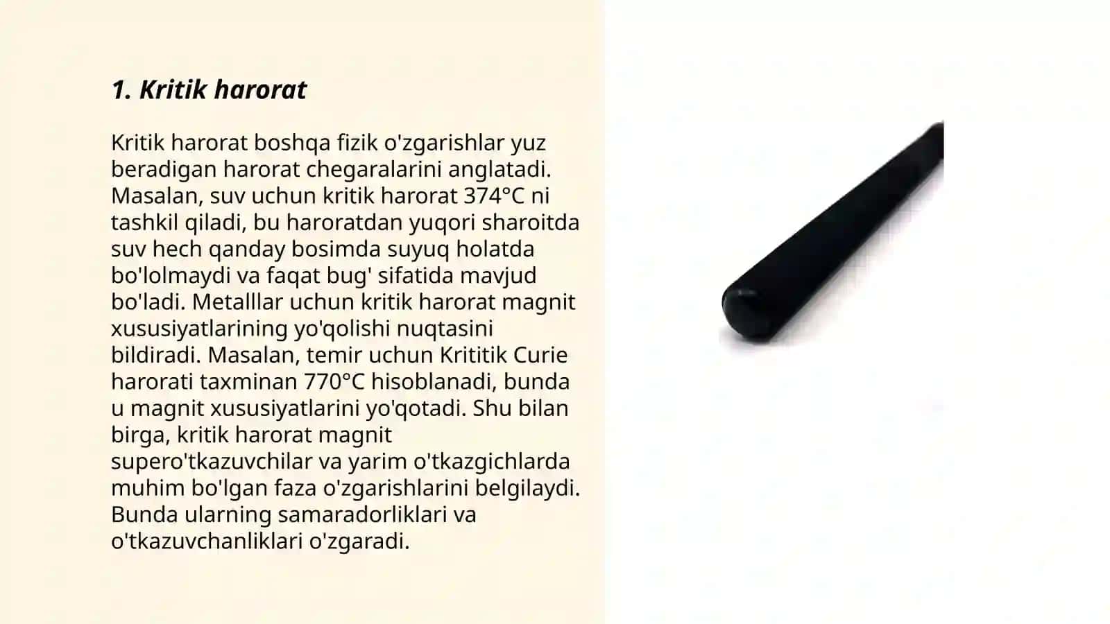 Kritik Nuqta. Kritik Kattaliklarni Hisoblash Tenglamalari 3